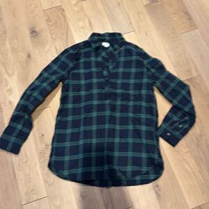 J Crew Factory soft plaid flannel, XS